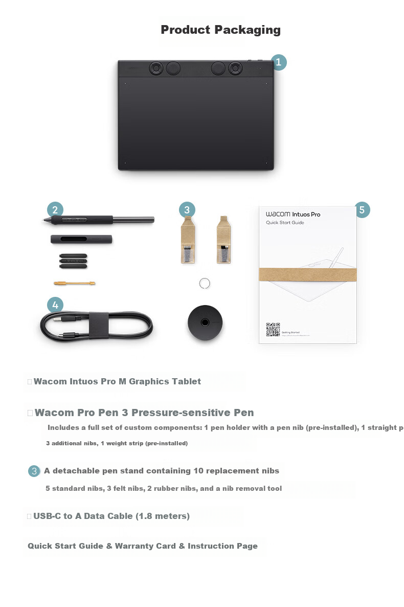 Графический планшет Wacom Intuos Pro 8-го поколения (PTK670), средний размер, беспроводной, Bluetooth, 8192 уровня чувствительности к нажатию