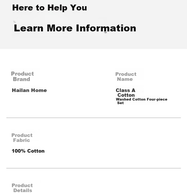 Комплект постельного белья HLA Pure Cotton, 1.8м, синий