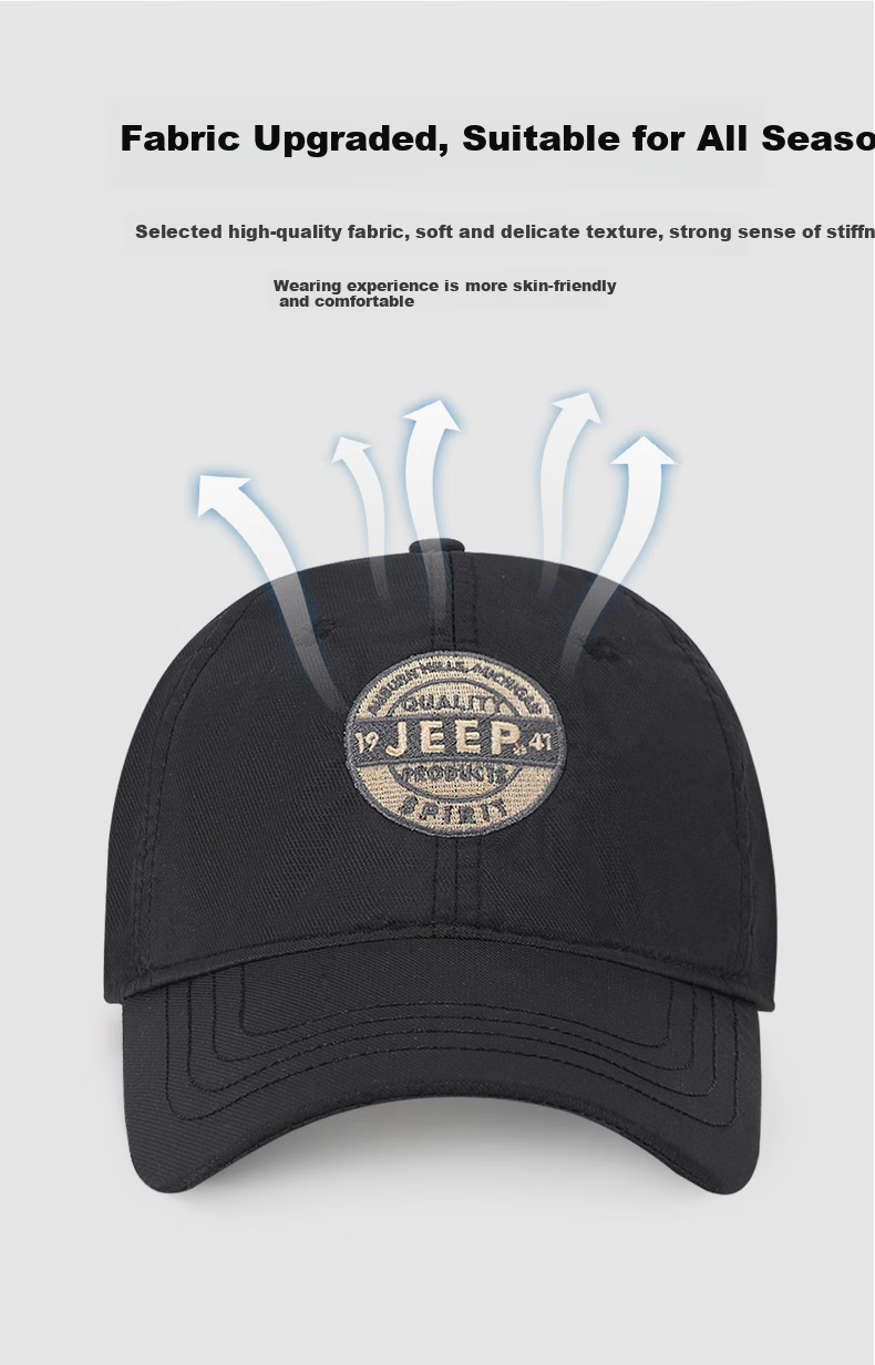 Мужская бейсболка JEEP, модная, универсальная, для пар, всесезонная