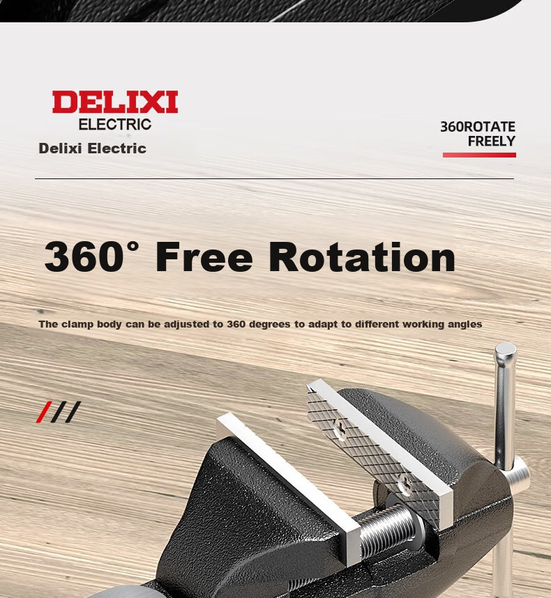 Пресс-клещи DELIXI ELECTRIC 50 типа, промышленного класса, чугунная сталь, многофункциональные для домашнего использования, мини-тиски