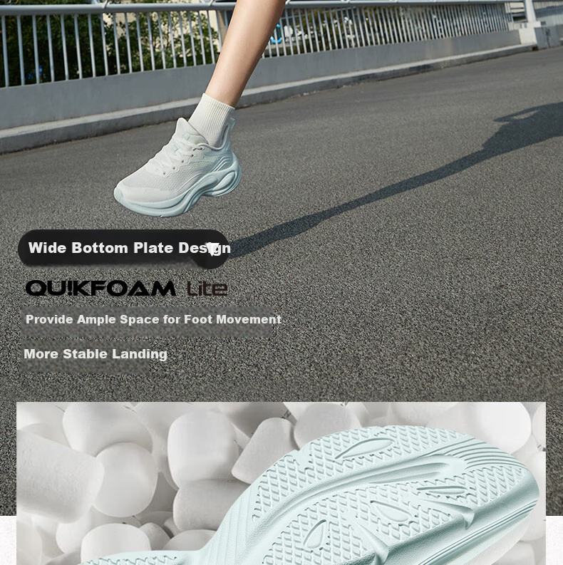 Женские кроссовки 361° Linghu 2.0, сетчатые, дышащие, на толстой подошве, амортизирующие, для бега, арт. 682512235-1