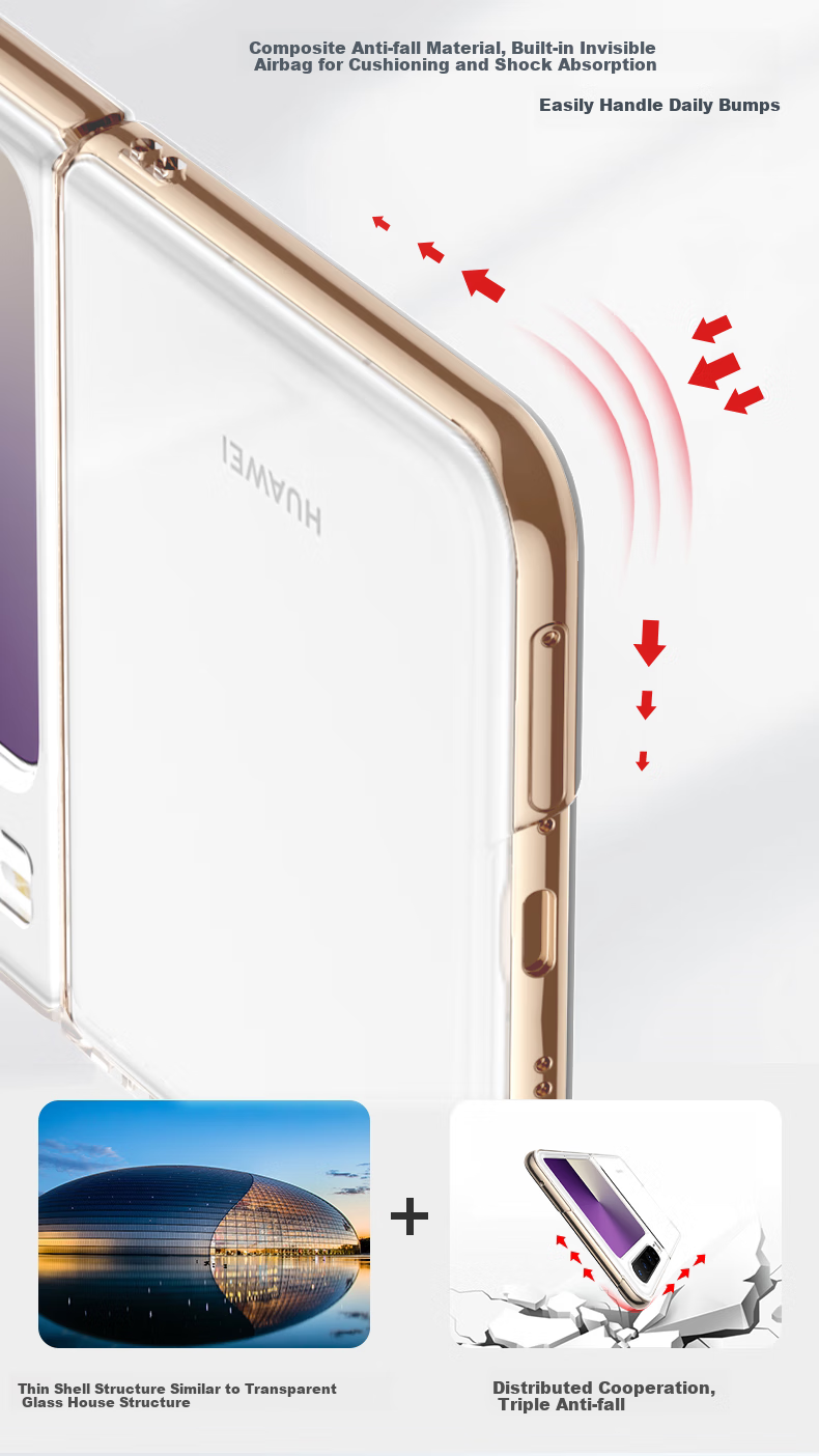 Чехол для телефона Sidefu для Huawei Pura X, полноэкранный, ультратонкий, в стиле Ins, защитный чехол, коллекционное издание Purax для мужчин и женщин - прозрачный жесткий корпус