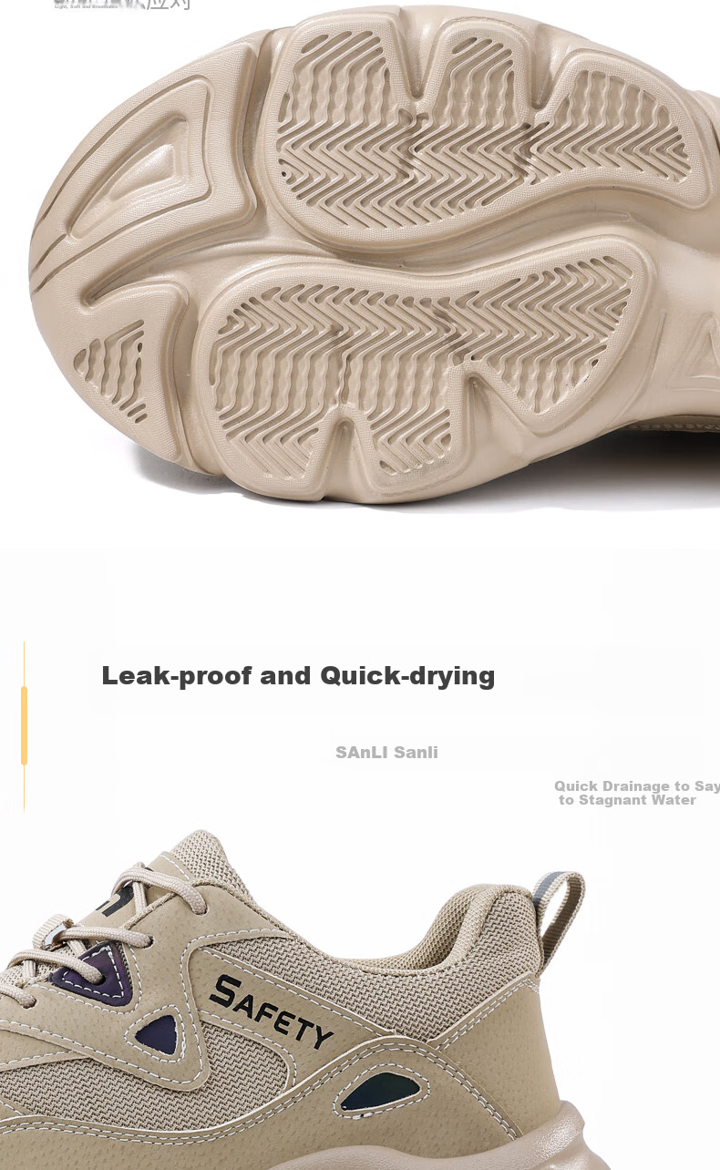 Рабочие ботинки Weierdun Safety Shoes, мужские, с защитой от прокола и удара, дышащие, сверхлегкие, износостойкие, для строительной площадки, размер 43