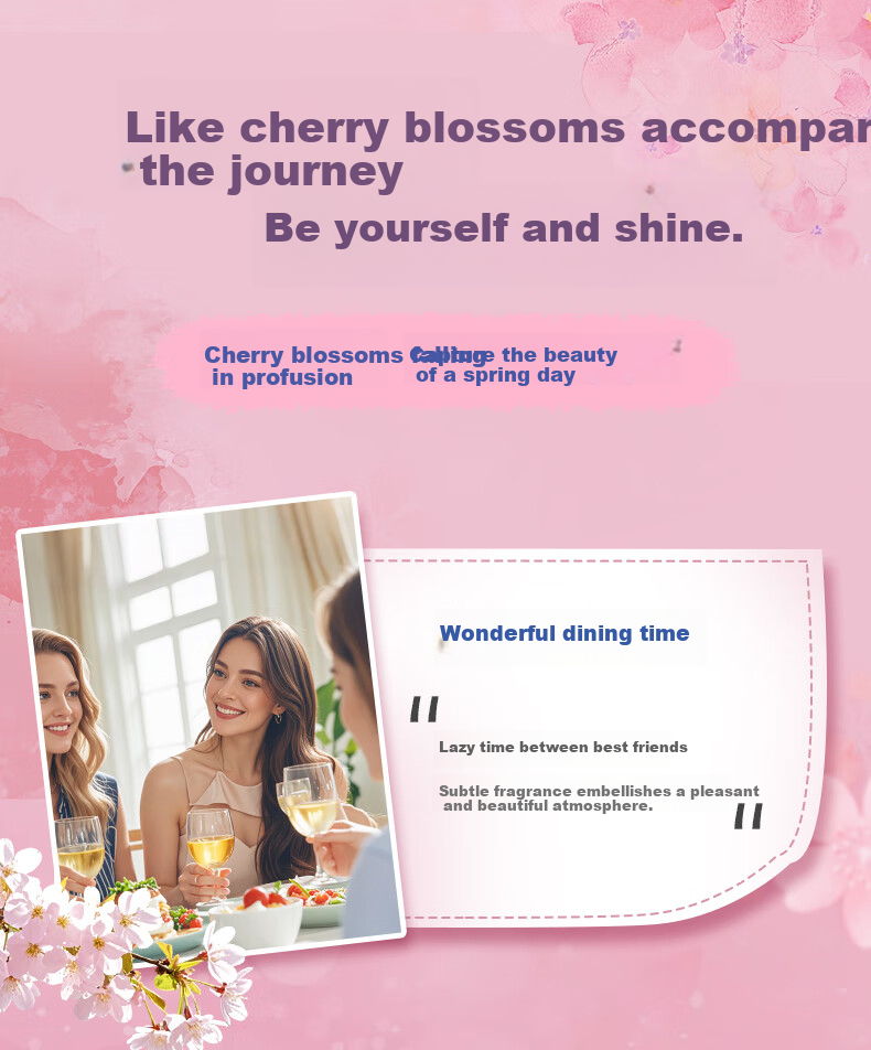 Набор бумажных полотенец Zhiyueshenghuo, аромат вишни, 4 слоя, 320 листов * 6 упаковок, с цветочным принтом вишни