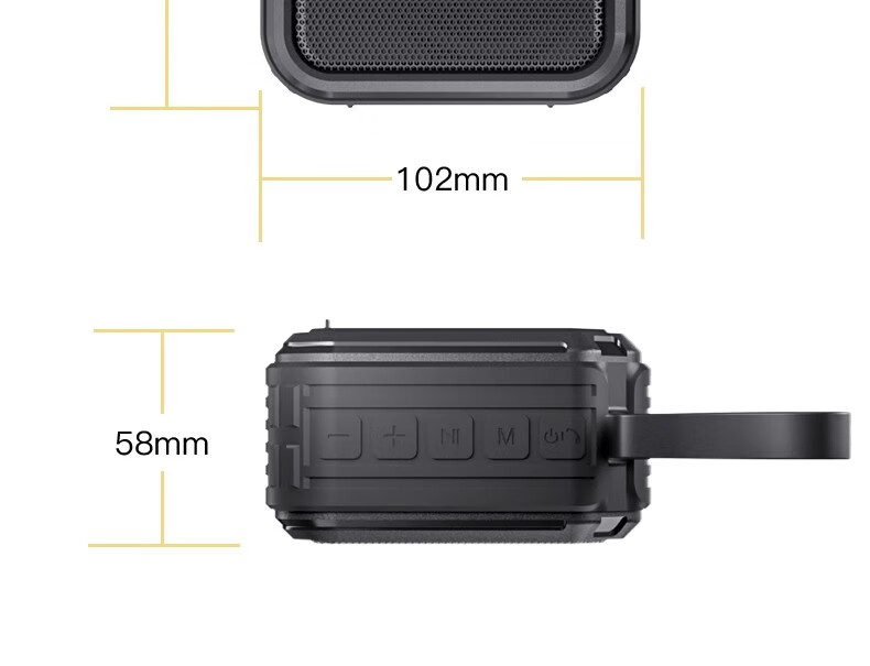 Портативная Bluetooth-колонка Soaiy SD16 Premium Red, компактная, с длительным временем работы от аккумулятора, для улицы и автомобиля