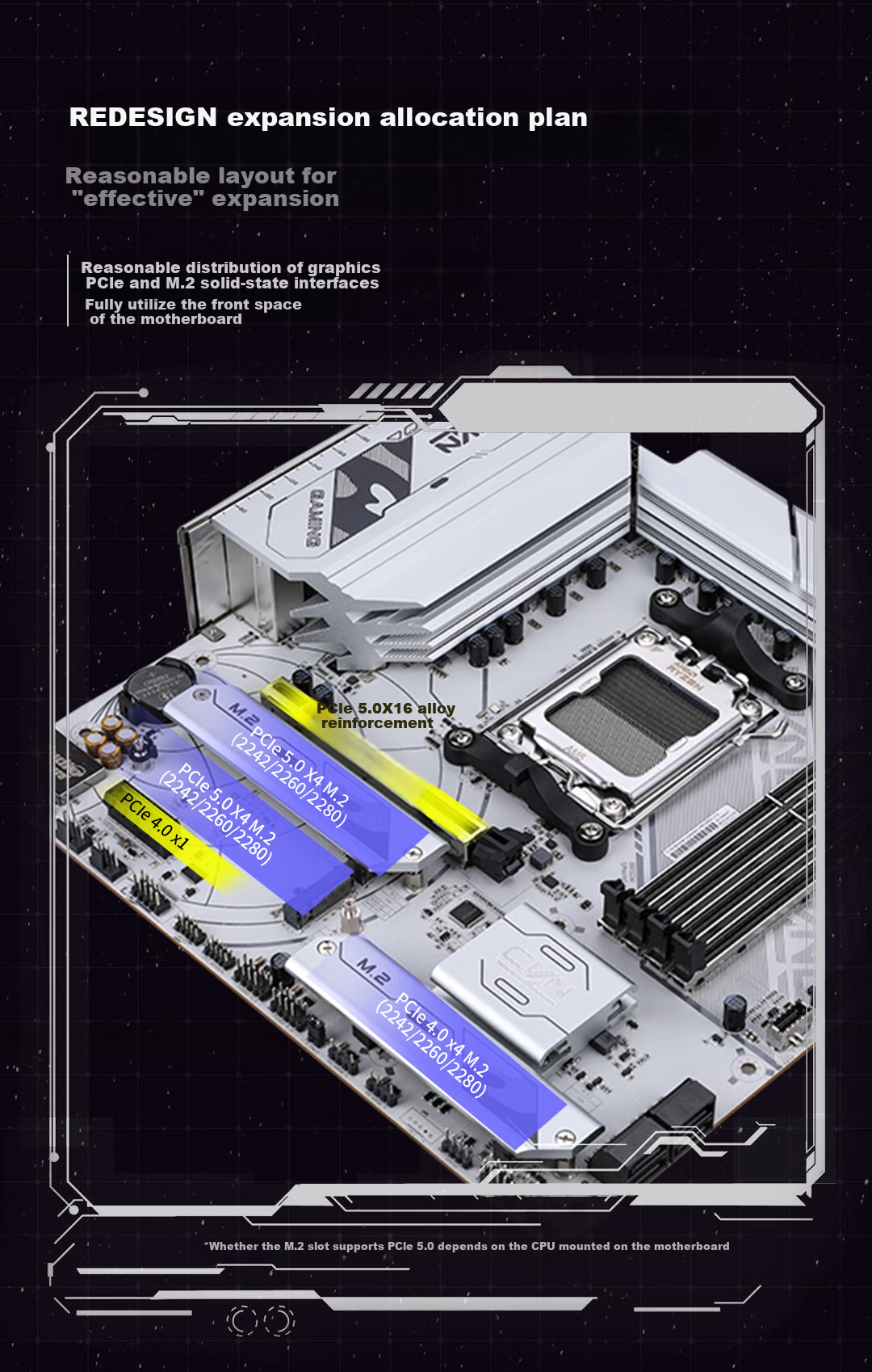 Материнская плата Colorful CVN B850M GAMING FROZEN WIFI V14, AM5, DDR5, Wi-Fi 6, 2.5G Ethernet, M-ATX