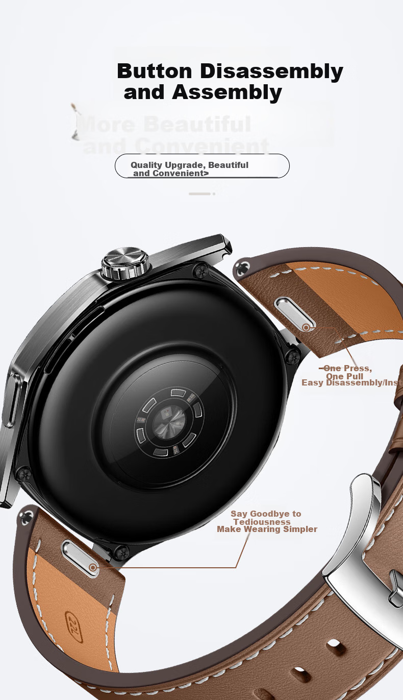 Ремешок для часов Xiaopijiang из натуральной кожи, совместимый с Huawei Watch GT6/GT4/GT5 Pro/Watch5, быстросъемный для женщин, натуральная кожа, 42/41 мм, подлинная кожа