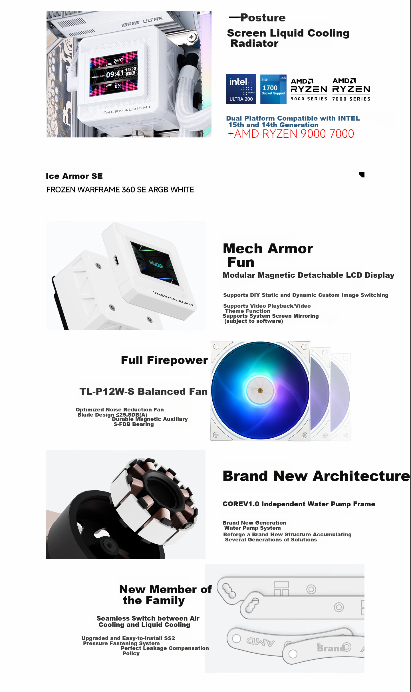 Система жидкостного охлаждения ARGB WHITE
