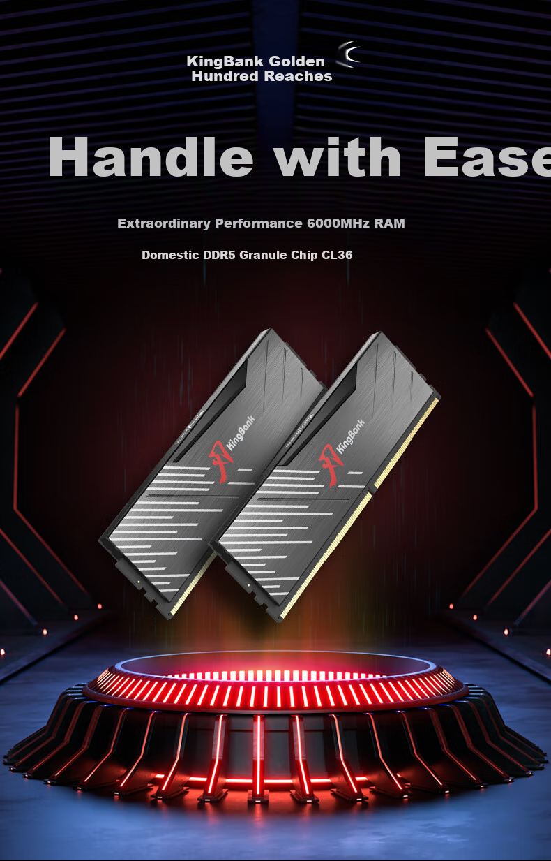 Оперативная память KINGBANK DDR5 32GB (16GBx2) 6000MHz CL36