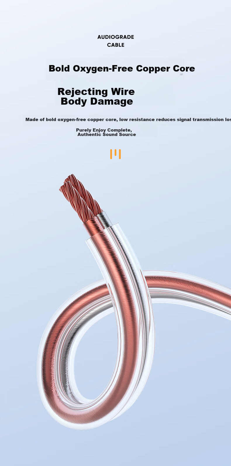 Аудиокабель BIAZE Audiophile Pure Copper, 50 жил, 20 метров, усиленное экранирование, защита от помех