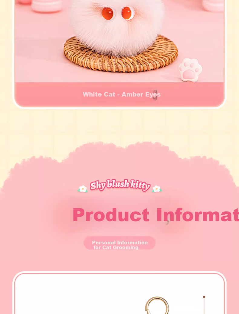 Мягкая игрушка "Кошка Мурсия", милый плюшевый зверек, брелок для рюкзака, аксессуар для сумочки, изысканное украшение, маленькая кукла, 11 см