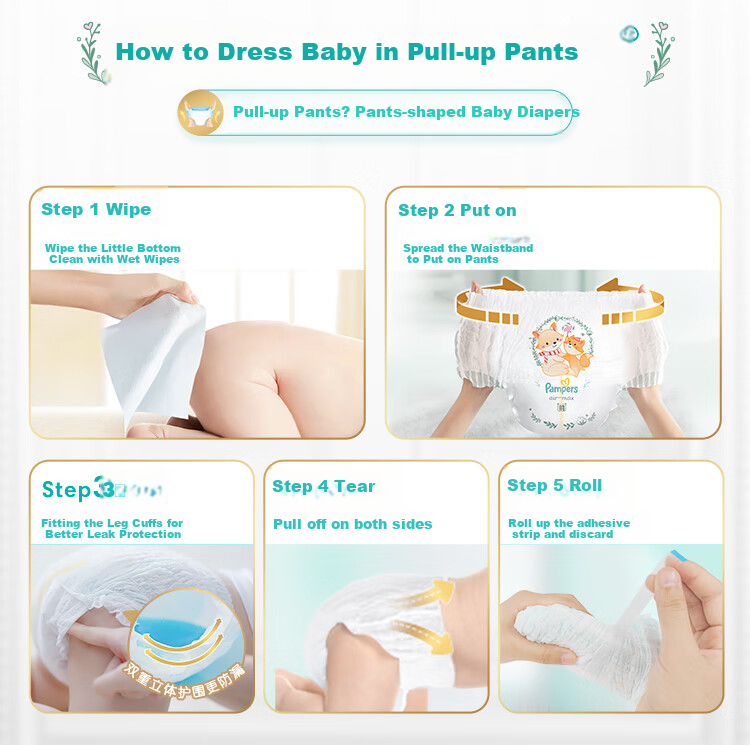 Подгузники-трусики Pampers Premium