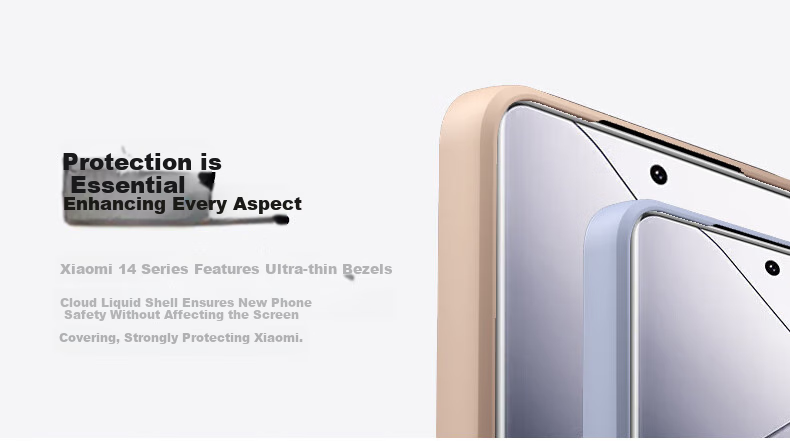 KEKLLE Чехол-накладка с MagSafe для Xiaomi 14 Pro, жидко силиконовый, защита от падений, белый