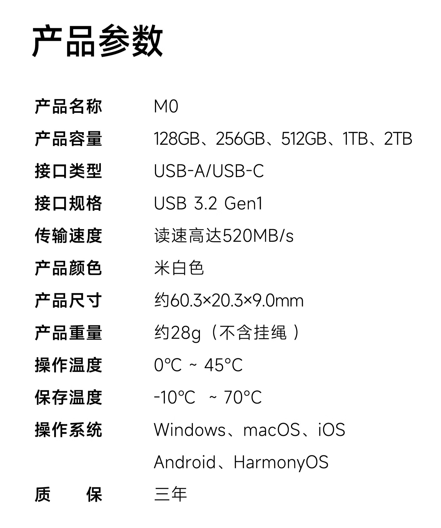 Aigo 128GB USB 3.2 Dual-Interface SSD Flash Drive, M0 Dual-Use for Phone And Computer, Cute Cartoon Cat Design