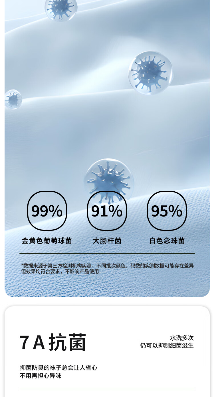 Мужские носки Qin Xiang Jian, 5 пар, хлопок 100%, дышащие, антибактериальные, с защитой от запаха, средней длины, для бега, весна-лето, размер M