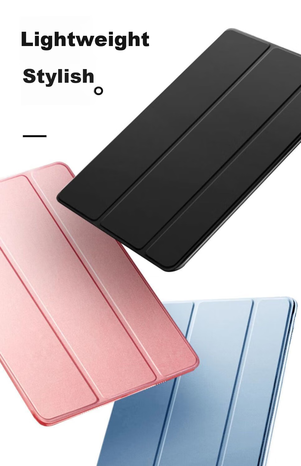 Чехол HBOALG для Redmi Pad Pro 12.1 дюйма, синий, с функцией сна/пробуждения, защитный кожаный чехол-книжка