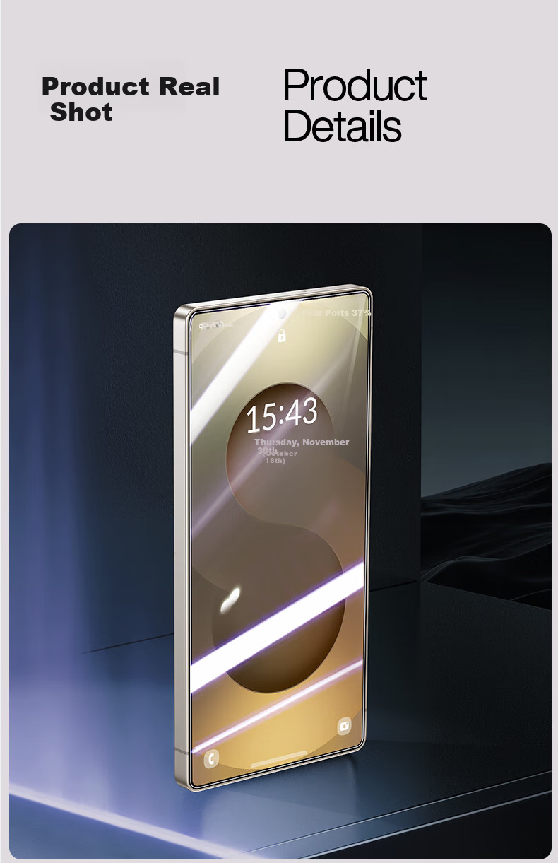 Защитное стекло Shanmo для Samsung Galaxy S25+, полное покрытие, HD Clear, защита от отпечатков пальцев, 2 шт.