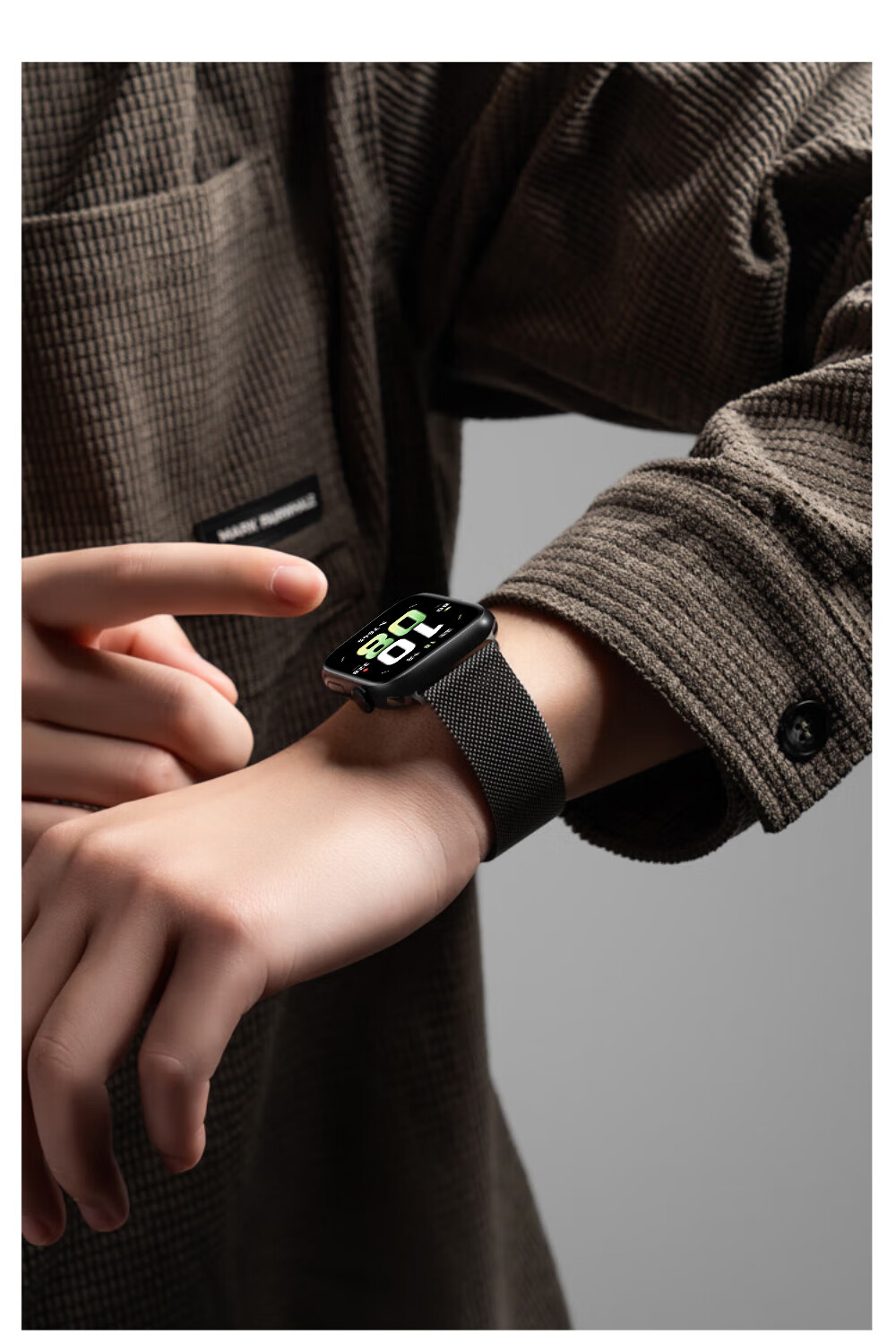 Ремешок Iboann Milanese Magnetic для HONOR Watch 5, водонепроницаемый, из нержавеющей стали, металлический, с магнитной застежкой, аксессуар для умных часов