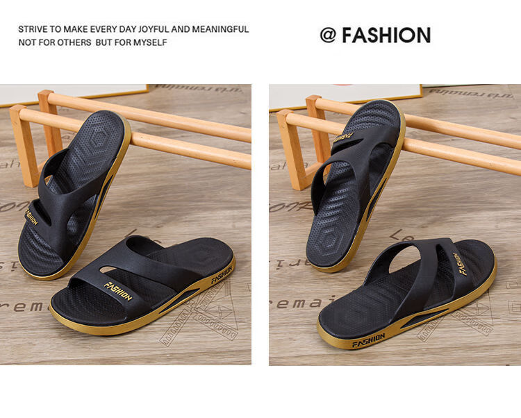 Мужские пляжные шлепанцы FOOTOPPO, трендовые, с открытым носком, нескользящие, летние, для студентов