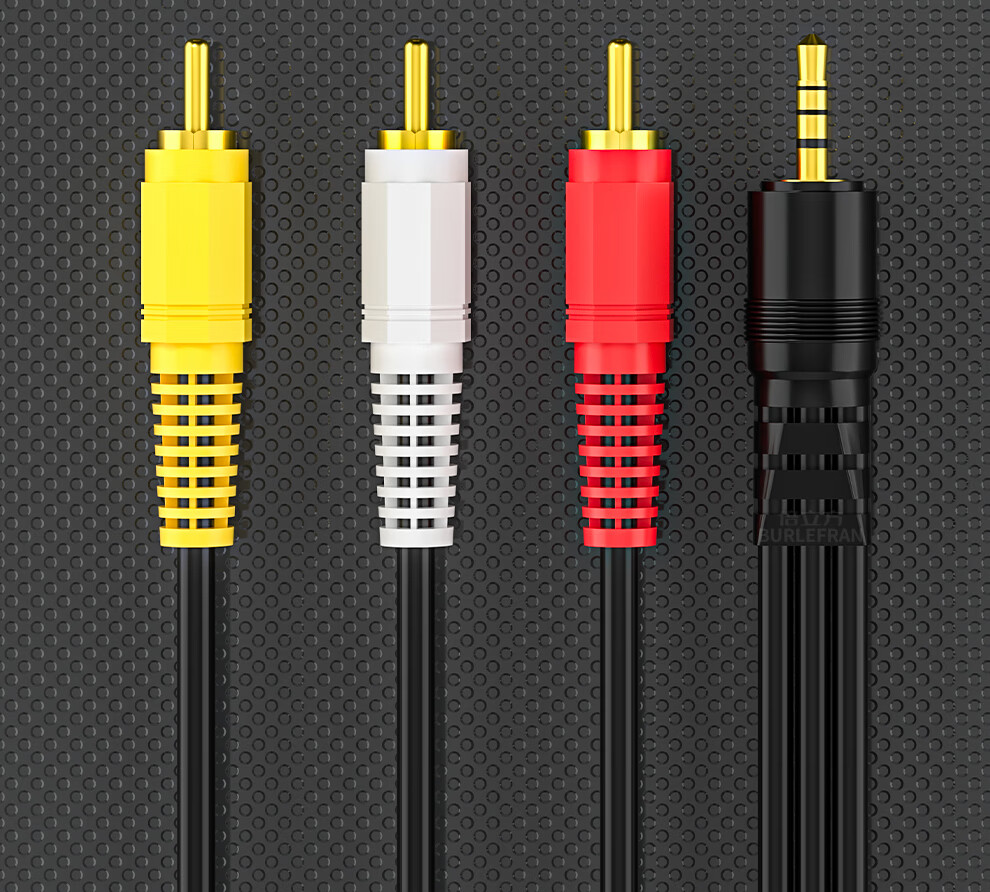 Аудиокабель BURLEFRAN 3.5 мм - 3 RCA, 1.5 метра, для ТВ, приставки, камеры