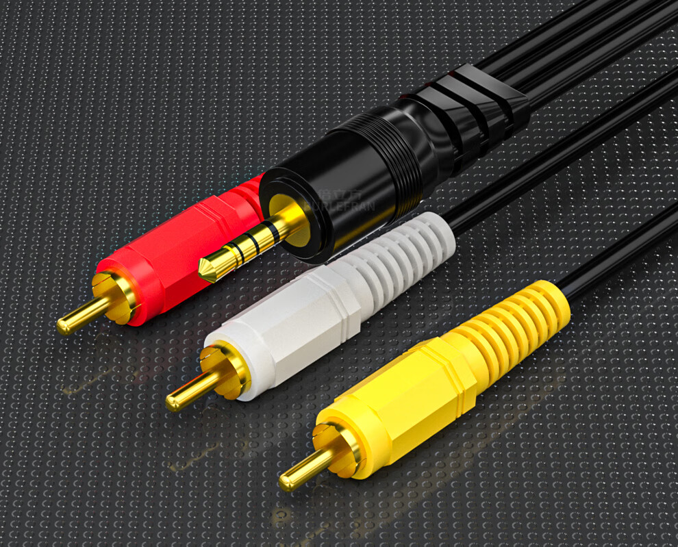 Аудиокабель BURLEFRAN 3.5 мм - 3 RCA, 1.5 метра, для ТВ, приставки, камеры