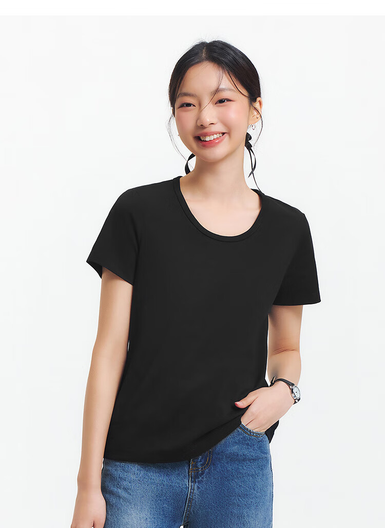 Женская футболка Semir, короткий рукав, укороченный крой, летняя, размер S, светло-цветочный серый