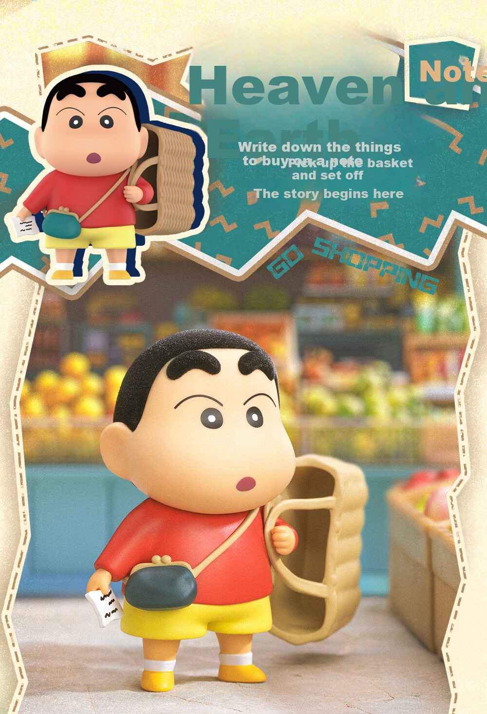 Коллекционная игрушка-сюрприз 52TOYS "Ранние Древние Картофелины" из серии "Crayon Shin-Chan", случайная фигурка, модный подарок