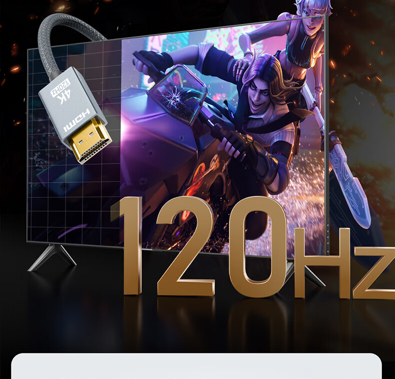 Кабель-адаптер ULT-unite USB Type-C на HDMI 2.0, 4K@120Hz, 2 метра, серебристый