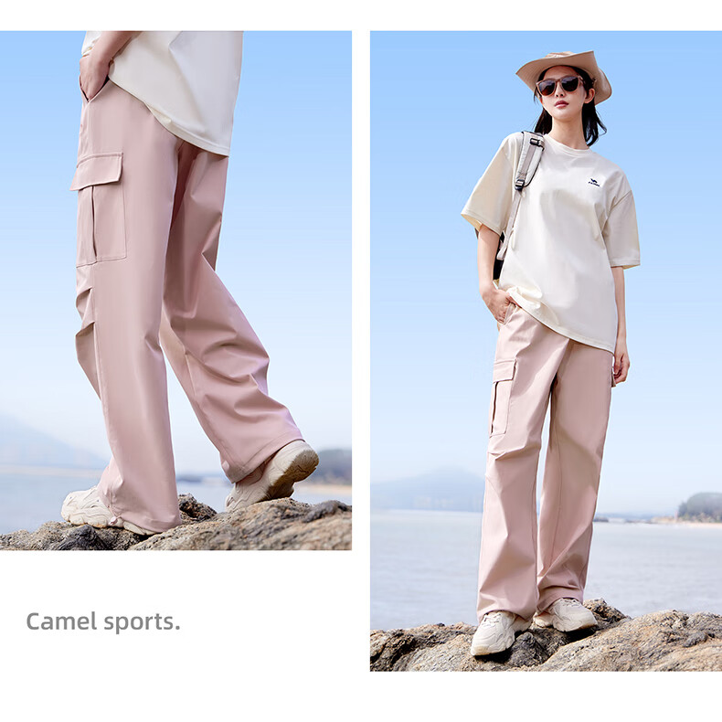 Женские брюки CAMEL, быстросохнущие, для активного отдыха, походов, путешествий и повседневной носки, тканые брюки J25BAYL6079, цвет Phantom Black, размер XXL