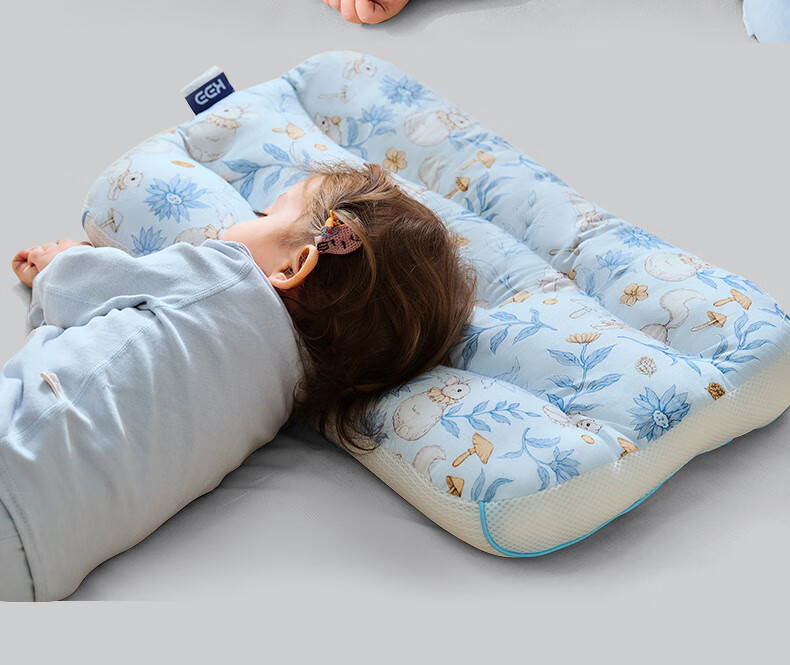 Детская подушка COBOBABY для детей 6-12 лет, ортопедическая, для роста, дышащая, всесезонная