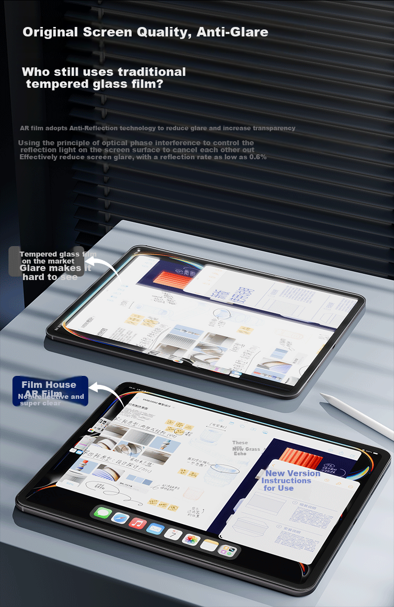 Защитная пленка Mofawu AR для планшетов iPad Pro 20-22, ультра-прозрачная, антибликовая, 11-дюймовая, высококачественная