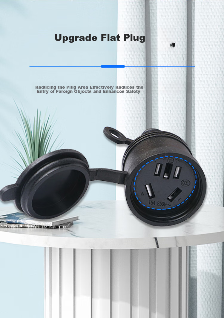 Кабель-переходник TOWE National Standard 10A to 16A Electric Vehicle Air Conditioning Power Extension Cord Socket Plug Adapter Strip Power Cable 0.5 Meter TW-FYC