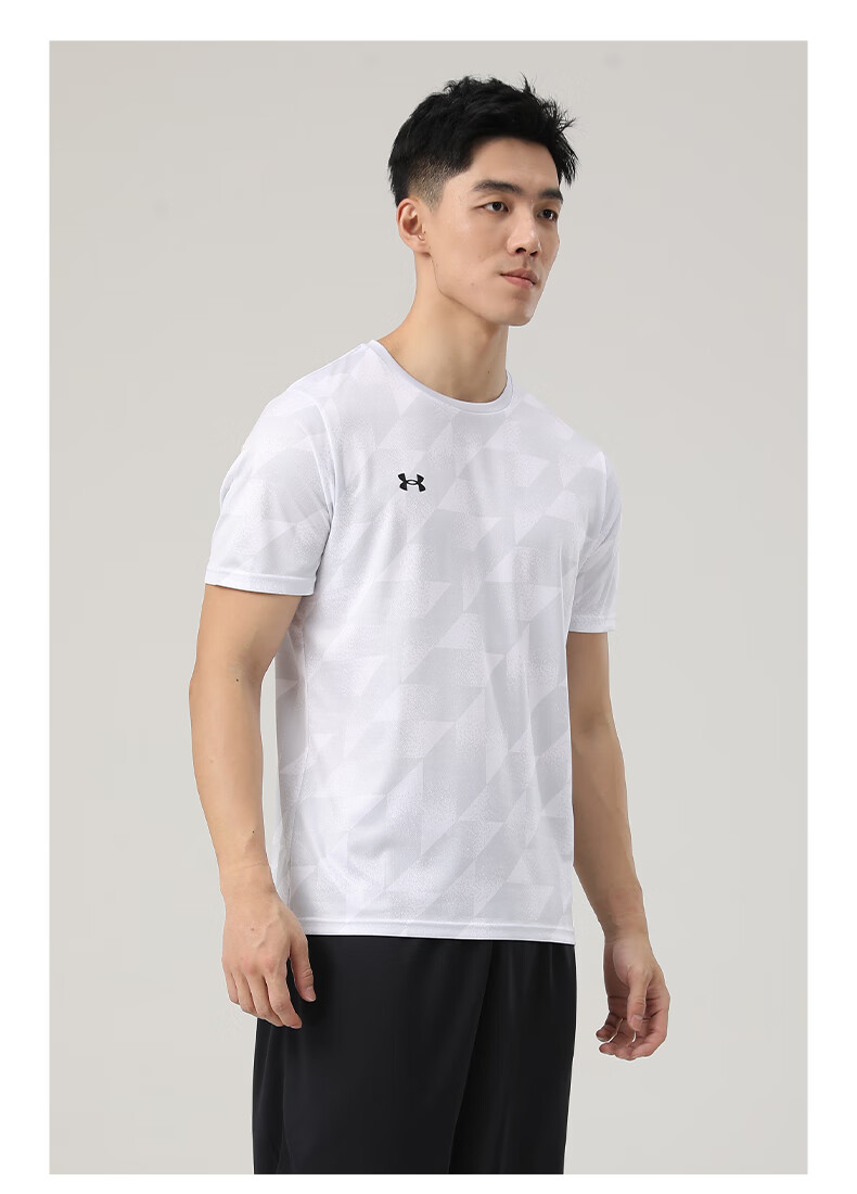 Мужская спортивная футболка UNDER ARMOUR, быстросохнущая, с коротким рукавом, для бега, фитнеса, тренировок, повседневная, удобная футболка с полурукавом