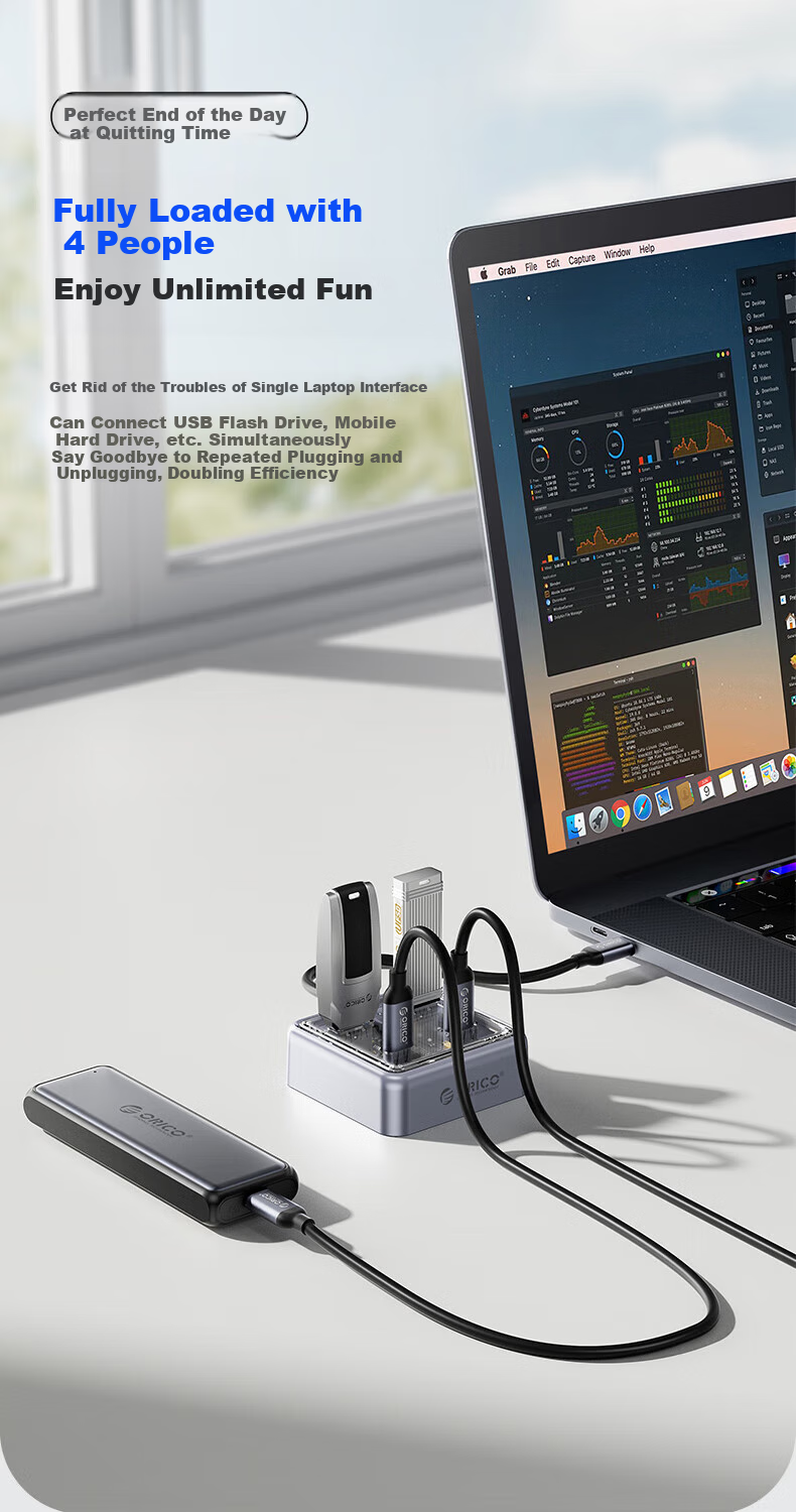 Многопортовый USB-C хаб ORICO