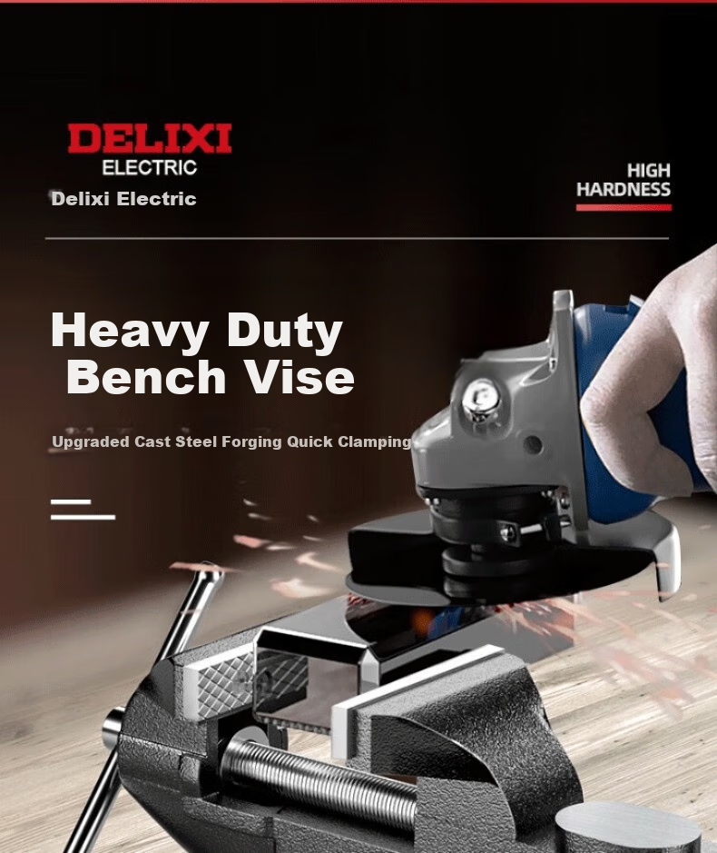 Пресс-клещи DELIXI ELECTRIC 50 типа, промышленного класса, чугунная сталь, многофункциональные для домашнего использования, мини-тиски