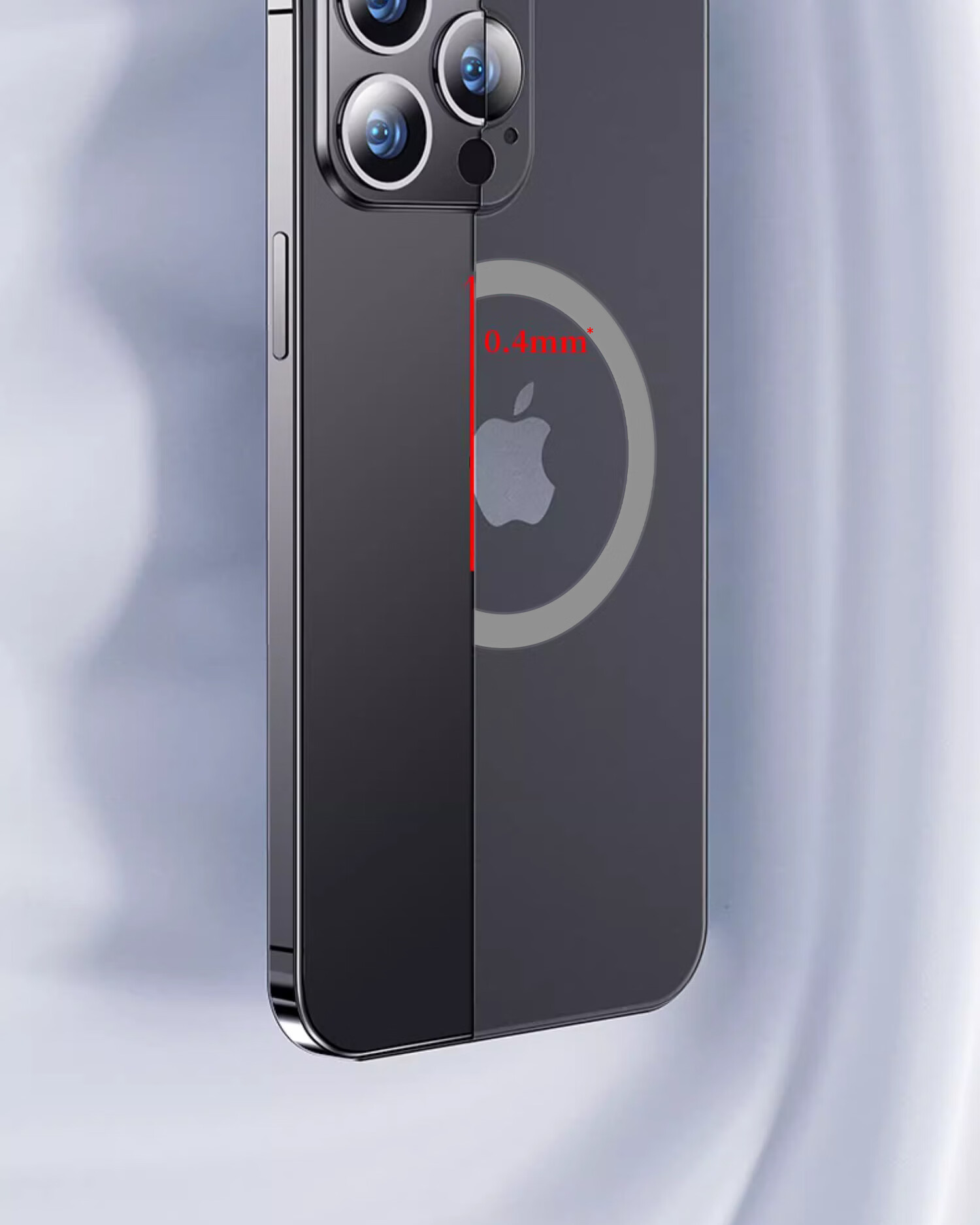 DIVI Чехол для Apple iPhone 16 Pro Max, ультратонкий, матовый, с защитой от отпечатков пальцев, совместимый с MagSafe