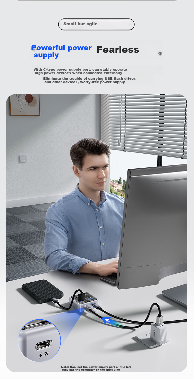 Многопортовый USB-C хаб ORICO