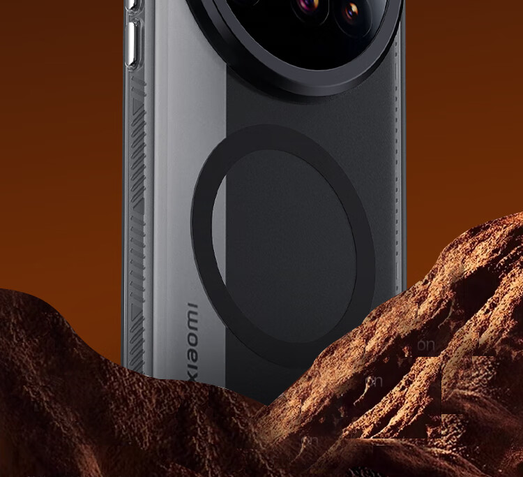 ESCASE Магнитный противоударный чехол для Xiaomi 15 Ultra, тонкий матовый чехол с легким песком, износостойкий защитный чехол для мужчин и женщин, прозрачный черный