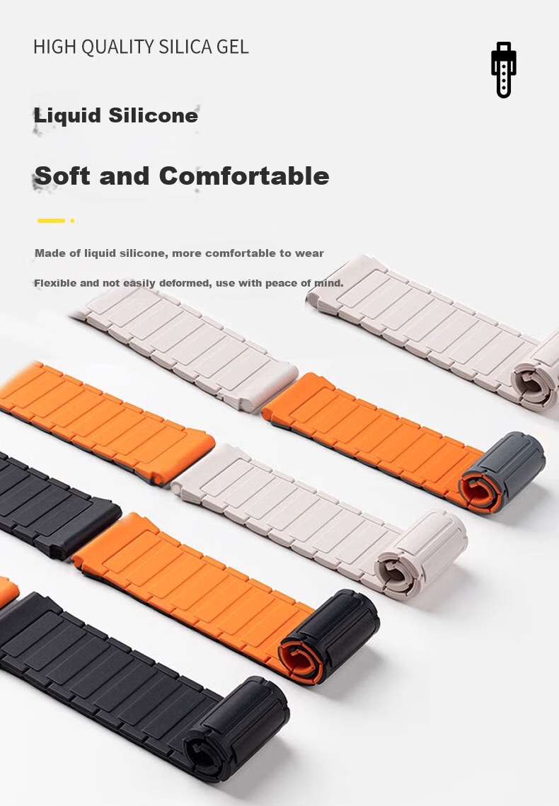 Магнитный силиконовый ремешок KMaxAI для Xiaomi Band 9/8 Pro, Redmi Watch 6/5/4, легкий розовый