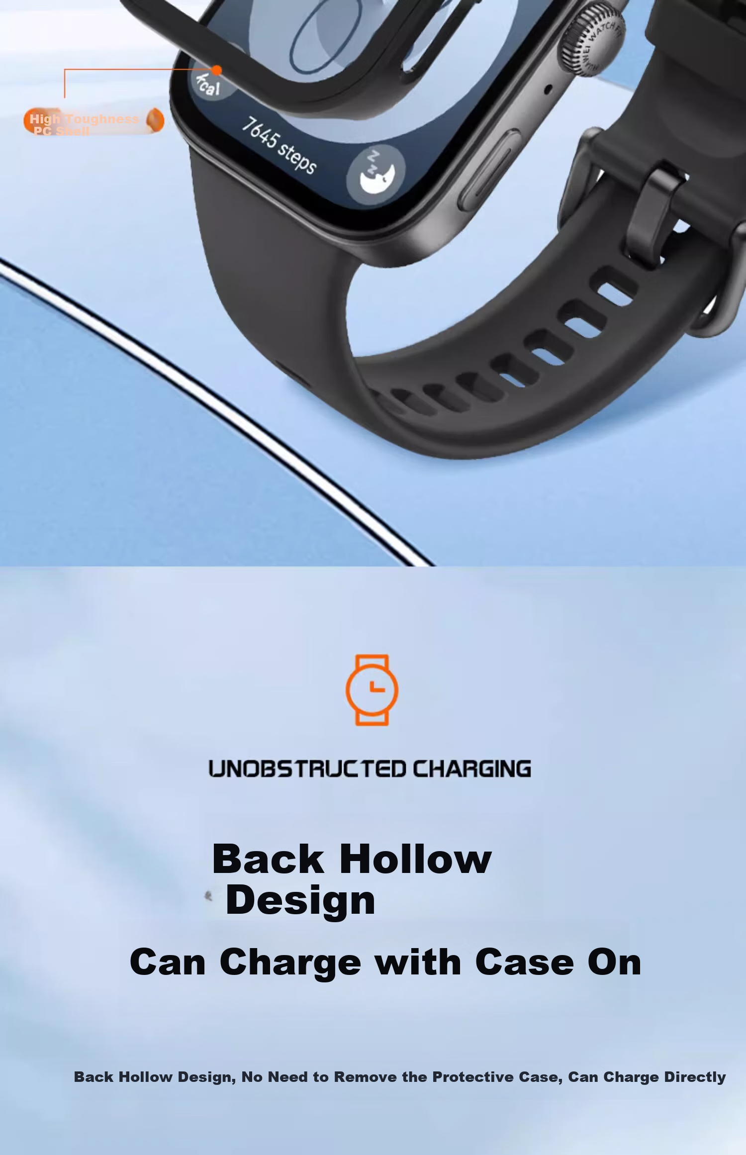 Защитный чехол-крышка с защитой экрана для Huawei WATCH FIT 3