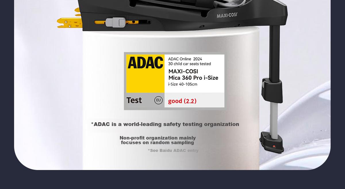 Автокресло Maxi-Cosi Mica360Pro для детей от 0 до 4 лет, сертифицированное i-Size, одобренное ADAC, с вращением на 360 градусов, цвет графитовый серый