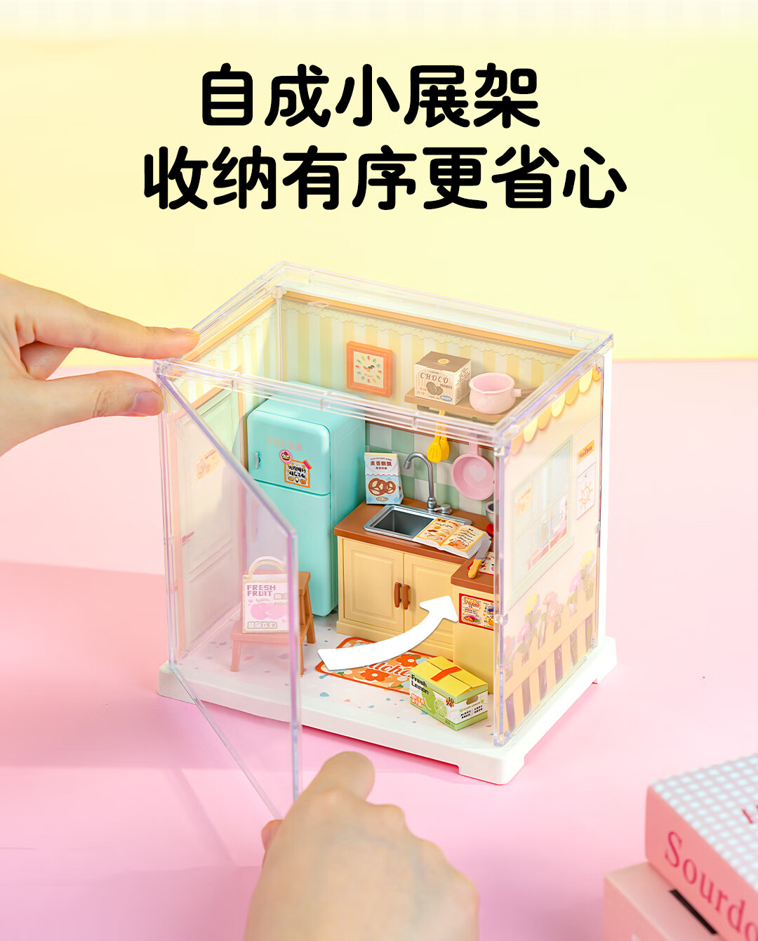 Конструктор Rolife Super World Mini Kitchen DIY, сборная модель кукольного домика