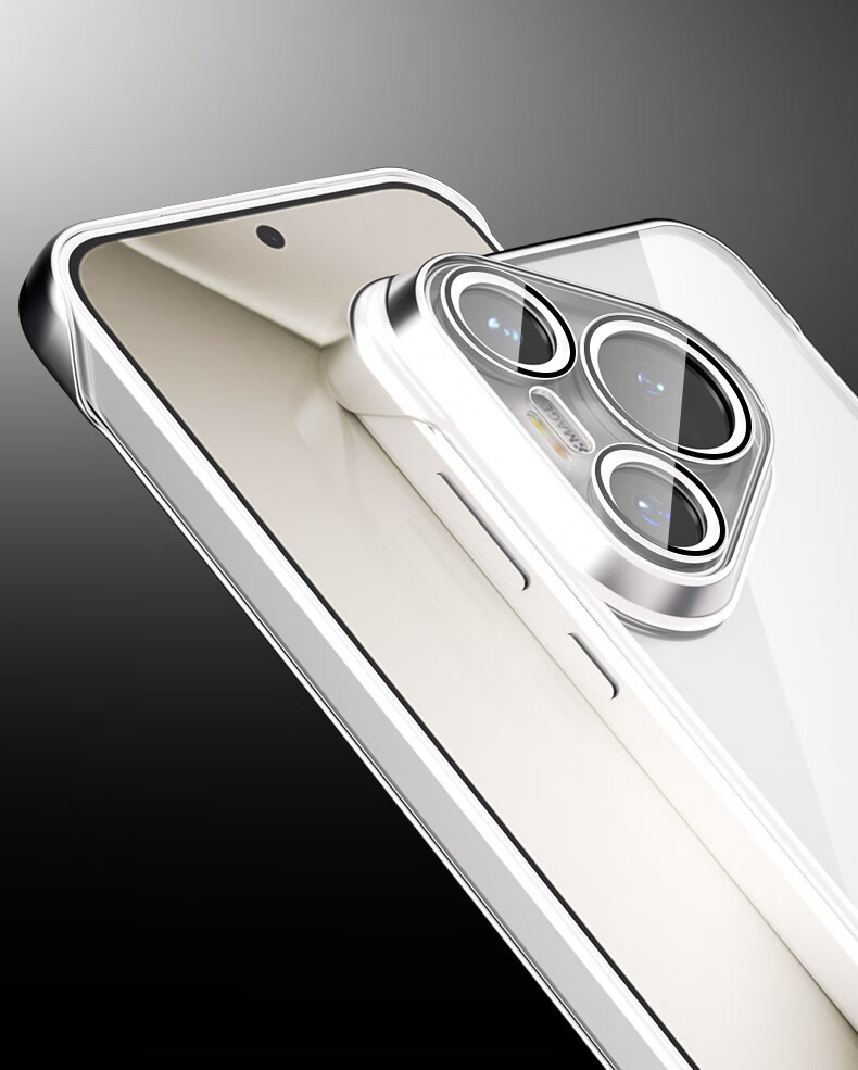 Чехол-накладка Hongzhuo для Huawei Pura70 Pro, серебристый, с магнитной подставкой