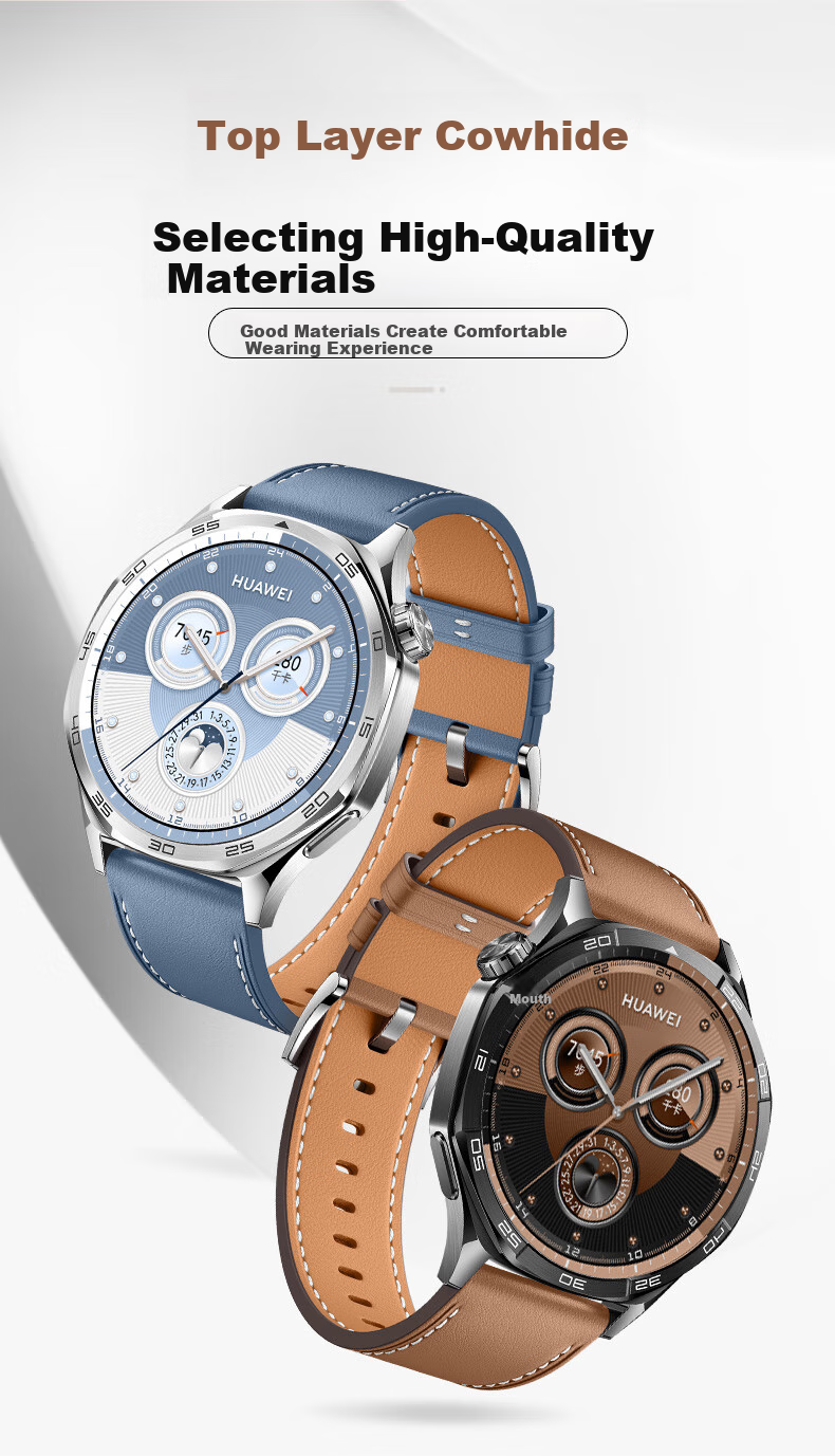 Ремешок для часов Xiaopijiang из натуральной кожи, совместимый с Huawei Watch GT6/GT4/GT5 Pro/Watch5, быстросъемный для женщин, натуральная кожа, 42/41 мм, подлинная кожа