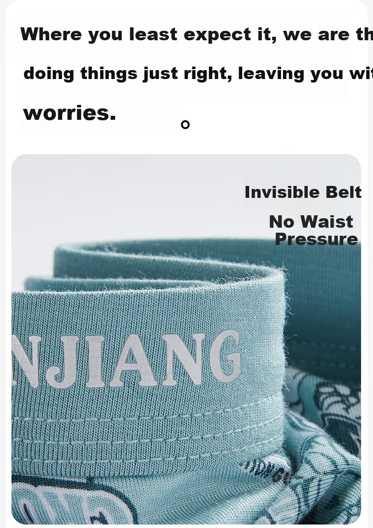 Мужские трусы Jianjiang, боксеры из модала, антибактериальные, для молодых людей, трендовые принтованные, удобные, 3 шт.