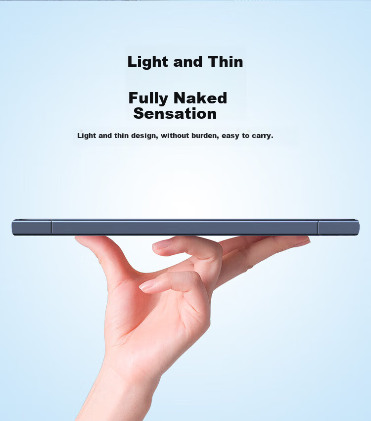 Чехол ALittleFlower для iPad Air 11 дюймов (M2 чип) 2024, ультратонкий, противоударный, с подставкой, глубокий синий