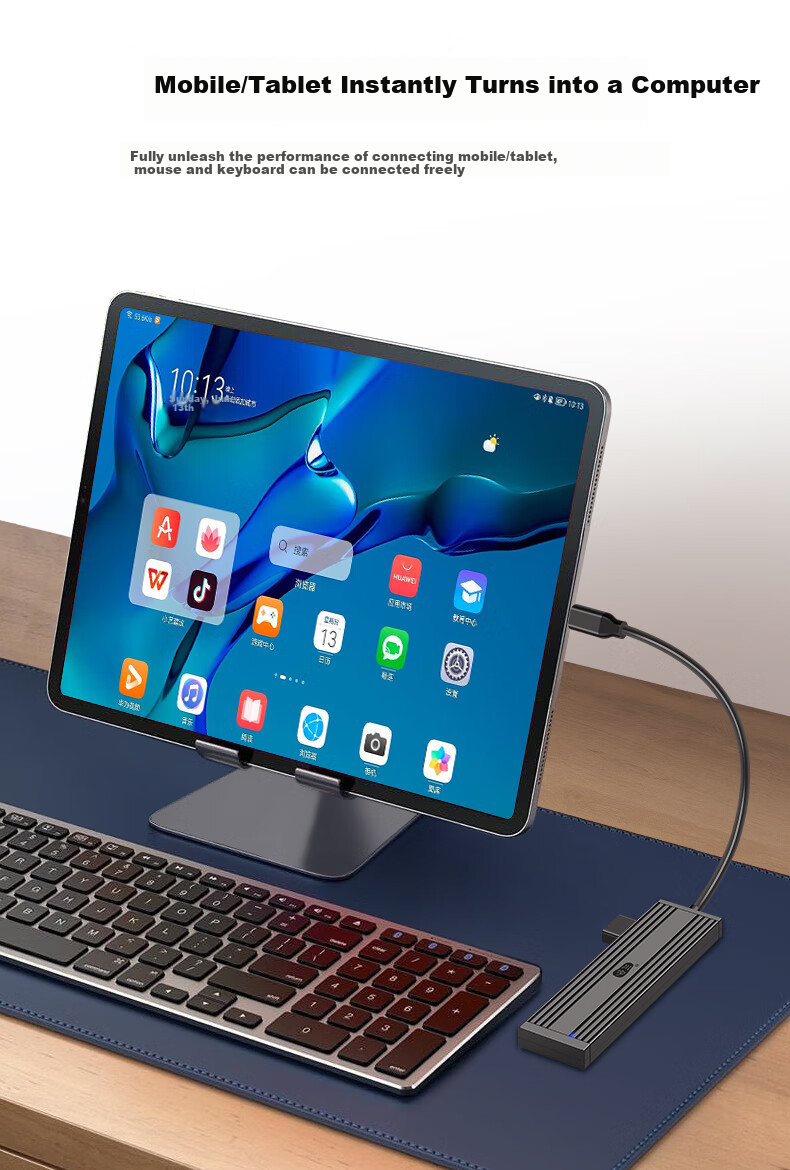 Универсальный Type-C хаб-адаптер Chuanyu с USB 3.0 и HDMI, совместим с MacBook, Huawei, iPad