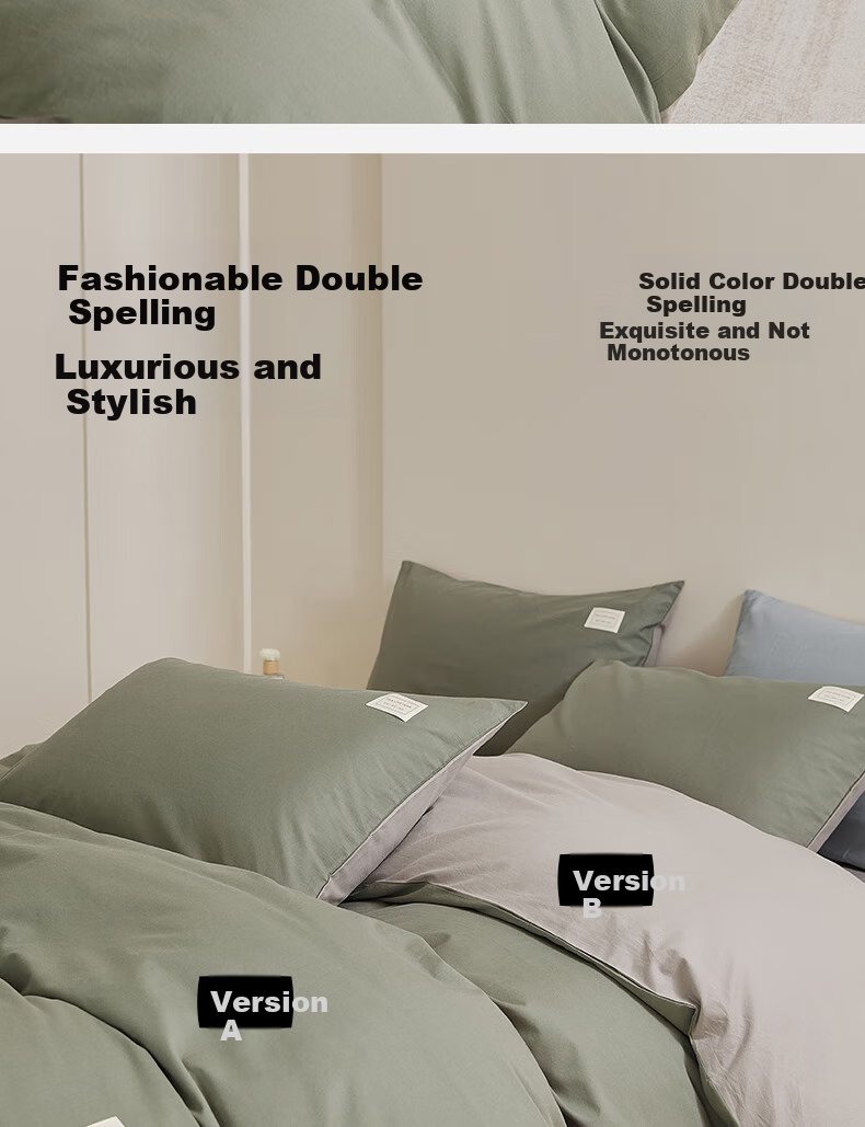 Комплект постельного белья HLA Pure Cotton, 1.8м, синий