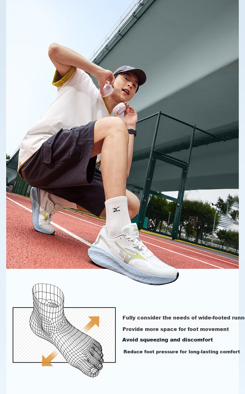Мужские кроссовки MIZUNO ASTRO X для бега, амортизирующие, с толстой подошвой, профессиональные беговые кроссовки
