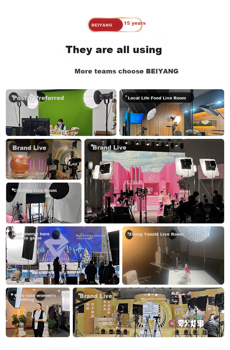 Beiyang BY-300BI - светодиодный осветитель для фото- и видеосъемки, 300 Вт, COB, с софтбоксом 60x90 см и стойкой 2.8 м